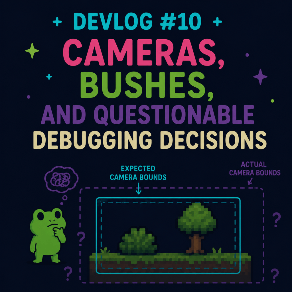 Devlog #10 – Cameras, Bushes, and Questionable Debugging&nbsp;Decisions